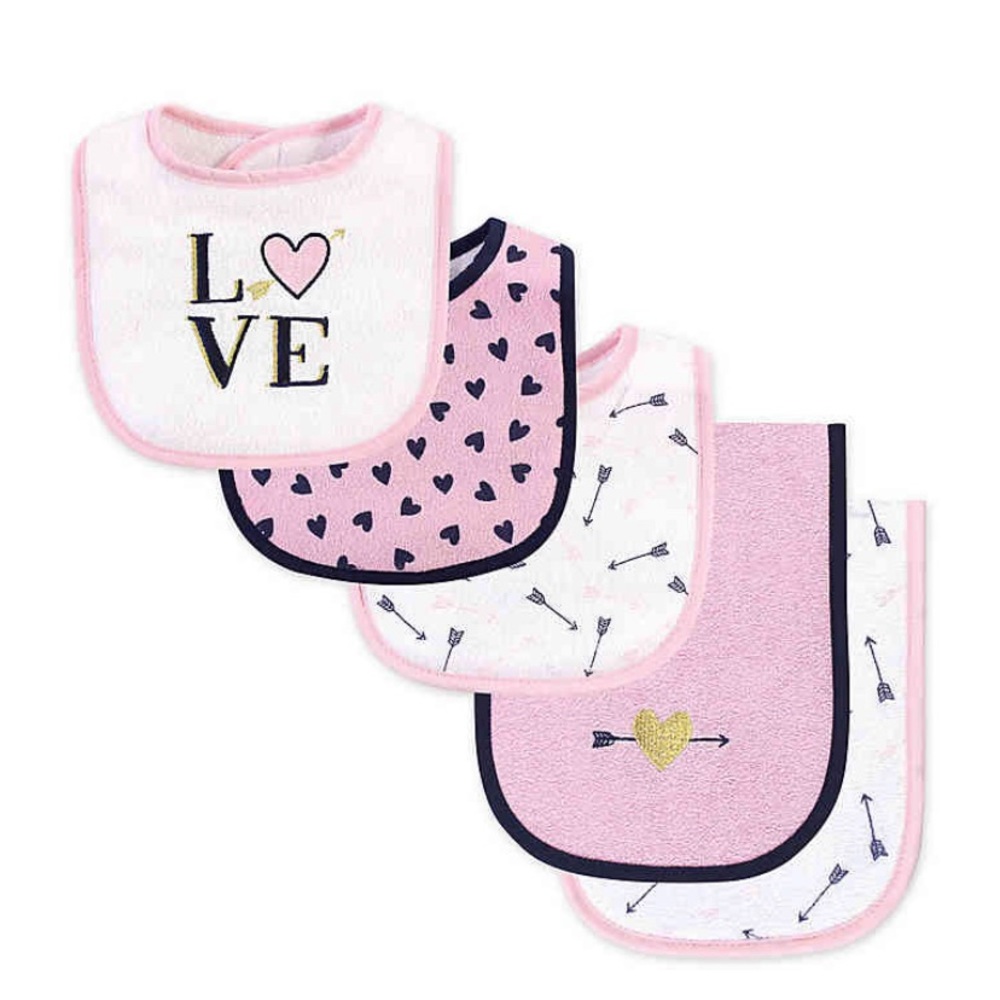 New Hudson Baby bib & Burp cloth set